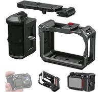 Honbobo Camera Grip for DJI Osmo Action 6, Metal Xplorer Grip Protective Cage Camera Metal Cage Frame Expansion Bracket Shooting Handle Accessories for DJI Osmo Action 6