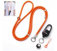 Honbobo Lanyard Strap for Insta360 Luna Ultra/DJI Pocket 4/3, Quick Snap Crossbody Strap Adjustable Lanyard Camera Accessories for Insta360 Luna Ultra/DJI Pocket 4/3 (Orange)