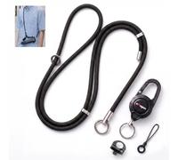 Honbobo Lanyard Strap for Insta360 Luna Ultra/DJI Pocket 4/3, Quick Snap Crossbody Strap Adjustable Lanyard Camera Accessories for Insta360 Luna Ultra/DJI Pocket 4/3 (Black)