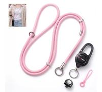 Honbobo Lanyard Strap for Insta360 Luna Ultra/DJI Pocket 4/3, Quick Snap Crossbody Strap Adjustable Lanyard Camera Accessories for Insta360 Luna Ultra/DJI Pocket 4/3 (Pink)