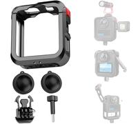 Honbobo Metal Cage Frame for GoPro Max 2, Protective Frame Expansion Cage Protective Case Accessories for GoPro Max 2 (4in1(cage+lens caps+base+screw))