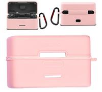 Honbobo Protective Case for DJI Mic Mini, Charging Case Silicone Cover, Accessories for DJI Mic Mini, Drop-proof Scratch-proof (Pink)