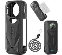 Honbobo Protective Case for Insta360 X5, Silicone Camera Case Sleeve Cover Protector Accessories for Insta360 X5 (Black)
