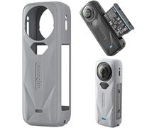 Honbobo Protective Case for Insta360 X5, Silicone Camera Case Sleeve Cover Protector Accessories for Insta360 X5 (Grey)