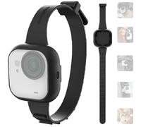 Honbobo Strap Silicone Cover for Insta360 GO Ultra Camera Wrist Band Backpack/Bicycle/Cat Mount Strap Replacement Band, Accessories for Insta360 GO Ultra, Horizontal Vertical Shooting (Black)