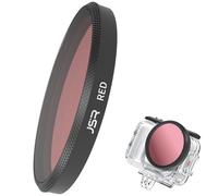 Honbobo Waterproof Case Diving Filter for Insta360 GO Ultra, Pink/Red/Violet Underwater Filter Lens Protection Accessories for Insta360 GO Ultra Dive Case (Red)