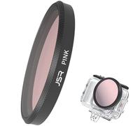Honbobo Waterproof Case Diving Filter for Insta360 GO Ultra, Pink/Red/Violet Underwater Filter Lens Protection Accessories for Insta360 GO Ultra Dive Case (Pink)