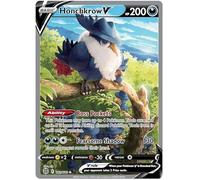Honchkrow V 162/172 Ultra Rare Pokemon Card (SWSH Brilliant Stars) + 1x TitanCards® Toploader