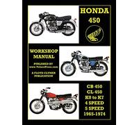 HONDA 450 WORKSHOP MANUAL CB450 & CL450 K0 to K7 4 SPEED & 5 SPEED 1965-1974