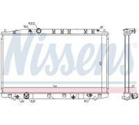 NISSENS 68137 Engine radiator