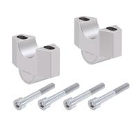 Honda ADV 350 2022- Handlebar Risers 30mm Silver BY HEPCO & BECKER