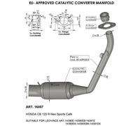 Honda CB 125 R ABS 2021-2022 Leo Vince Catalytic Converter 16057