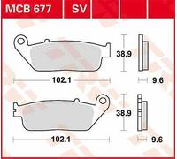 Honda CB 500 X ABS 2013-2017 TRW Ceramic Brake Pads MCB677