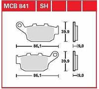 Honda CB 500 X ABS 2013-2017 TRW SH Series Sindered Rear Brake Pads MCB841SH