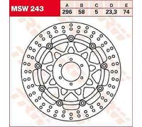 Honda CB 600 F 2004-2006 TRW Round Floating Brake Disc MSW243