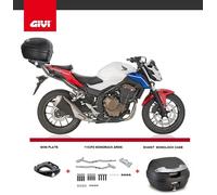 HONDA CB500F 2016 GIVI 1152FZ RACK + GIVI E340 TECH TOP BOX + M5M MONOLOCK PLATE