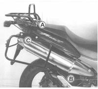 Honda CB600F Hornet Complete Carrier Set - Black BY HEPCO & BECKER (2003-2006)