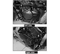Honda CB600F Hornet Engine Guard - Black BY HEPCO & BECKER (2007-2010)