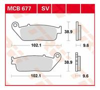 Honda CBR 400 RR 1988-1989 TRW Ceramic Brake Pads MCB677