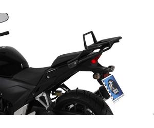 Honda CBR500R Bj. 2013-2015 Alurack topcasecarrier Anthracite/black BY H&B