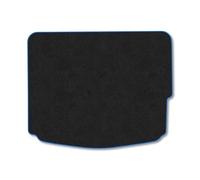 Honda Civic (2012-2017) [Hatchback] Only Suitable for Hatchback Models with a Factory Subwoofer Boot Liner Premium Tufted Carpet Tailored Fit Car Floor Boot Mat Blue Binding Protector Durable