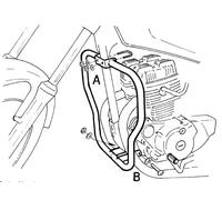 Honda CM125 Engine Guard - Chrome BY HEPCO & BECKER (1982-1986)