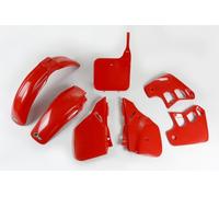 Honda CR 125 1989 - 1990 Red UFO Plast Vintage Era Fairing Plastic Kit