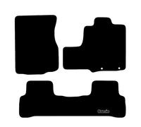 Honda CR-V 2006 to 2012 2 Clips Car Mats UK-Made Tailored Fit Carpet Floor Mats Full Coverage Compatible Accessory Black Trim