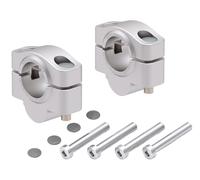 Honda CRF 1100 L AT/Adv 2019-2023 Handlebar Risers 20mm Silver BY HEPCO & BECKER