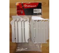 HONDA CRF 250 R CRF250 R 2014-2015 POLISPORT RADIATOR LOUVRES RAD GUARDS WHITE