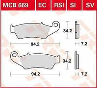 Honda CRF 250 X 2007-2018 TRW RSI Series Sindered Off-Road Race Brake Pads