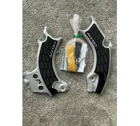 Acerbis X-Grip Frame Protector Guards Silver Black For Honda CRF 250 RX 2022-24
