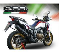 Gpr Exhaust Systems Furore Honda Crf 1000 L Africa Twin 15-17 Homologated Slip On Muffler Black Homologated