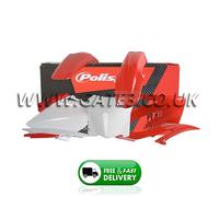 Honda CRF250R CRF 250 2008-2009 Polisport Plastics Kit Red White Plastic Set
