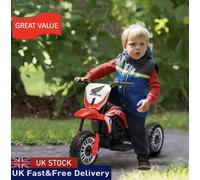 HOMCOM Honda Crf450Rl Licensed 6V Kids Electric Motorbike - Red, Red
