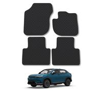 Honda E:Ny1 [No Floor Fixings] (2023+) Rubber Car Mats Accessories Tailored Fit Compatible Accessory Waterproof Protection Non-Slip Floor Mats Full Coverage Durable Front Rear Set Coverage