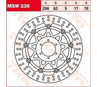 Honda GL 1800 B ABS 2013-2014 TRW Round Floating Brake Disc MSW236