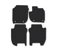 Honda Jazz (2015-2020) [Manual] Heavy Duty Thick Rubber Car Mats Accessories Tailored Fit Front Rear Set Compatible Accessory Waterproof Durable Non-Slip 5mm Full Coverage Protection with Clips