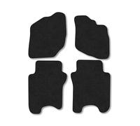 Honda Jazz [Automatic] (2002-2008) Car Mats Accessories Tailored Fit Tufted-Pile Premium Carpet Black Trim non-Slip Floor Mats Full Coverage Compatible Accessory Full Front & Rear Set Hand-Finished