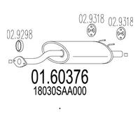 MTS 01.60310 Rear silencer