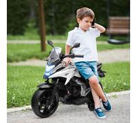 AIYAPLAY Honda Licensed 12V Kids Electric Motorbike, Ride on Motorcycle with Music, Headlights, Early Education Function, 2 Training Wheels, for 3-6 Years - White