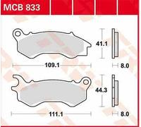 TRW MCB833EC Brake pad set