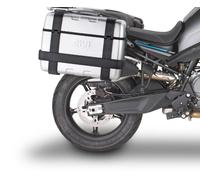 HONDA TRANSALP 750 2023 GIVI PLO1201MK Side Case Rack + TREKKER 46+33 Panniers