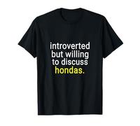 Honda VTEC Lovers And JDM Enthusiasts Unisex T-Shirt, Black, S, Short Sleeve, Classic Fit, Crew Neck, Introverted But Willing To Discuss Hondas VTEC Lovers