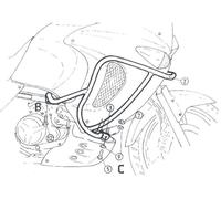Honda XL 1000 V Varadero j. 2002 Tankguard Black BY HEPCO AND BECKER