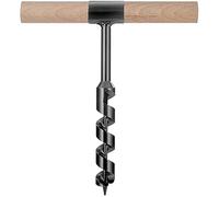 HONDER Multipurpose Manual Survival Drill Bit, Woodworking Hole Saw Bit with a Wooden Stick Hand Auger for Outdoor and Camping Perfect Addition Tool to Survival (Size : 0.787in)