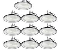 Hondony 10Pack 300W Led UFO High Bay Light, Cold White 6500K 30000lm, AC 210-220V, IP65 Waterproof, Shop Lights for Workshop Warehouse Factory Barn Garage Area Lighting Fixture
