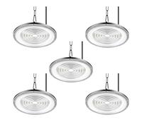 Hondony 5Pack 500W Led UFO High Bay Light, Cold White 6500K 80000lm, AC 210-220V, IP65 Waterproof, Shop Lights for Workshop Warehouse Factory Barn Garage Area Lighting Fixture