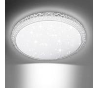 Hondony Bathroom Lights Ceiling, 24W 6500K Ceiling Lights, Cold White, Waterproof IP54, Small, Dome, Modern, Flush Ceiling Light for Kitchen, Bulkhead, Toilet, Porch, Bedroom