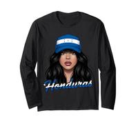 Honduran Girl Women Flag Long Sleeve T-Shirt